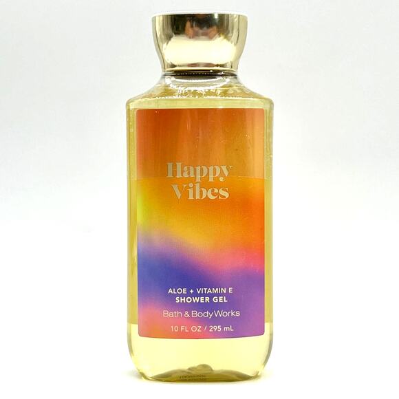 NEW BATH AND BODY WORKS HAPPY VIBES SHOWER GEL 10 FL OZ UNOPENED - Picture 1 of 9